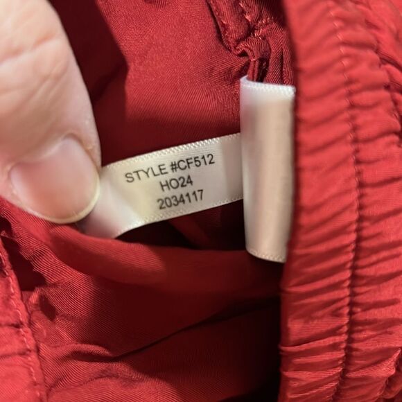 J. Crew CF512 Red Soft Shine Pajama Pant For Women NWT size large - Picture 8 of 9